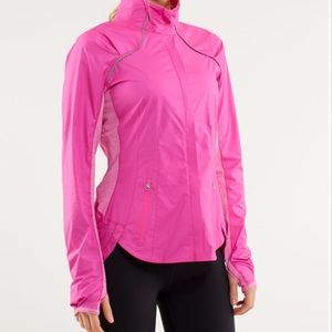 Lululemon Run Essential Jacket II, Paris Pink, Size 8. EUC.